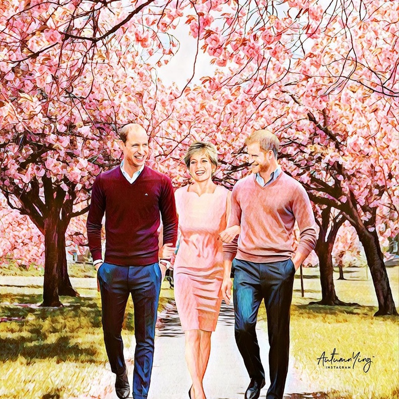 رسامة تعيد الأميرة ديانا للحياة من جديد