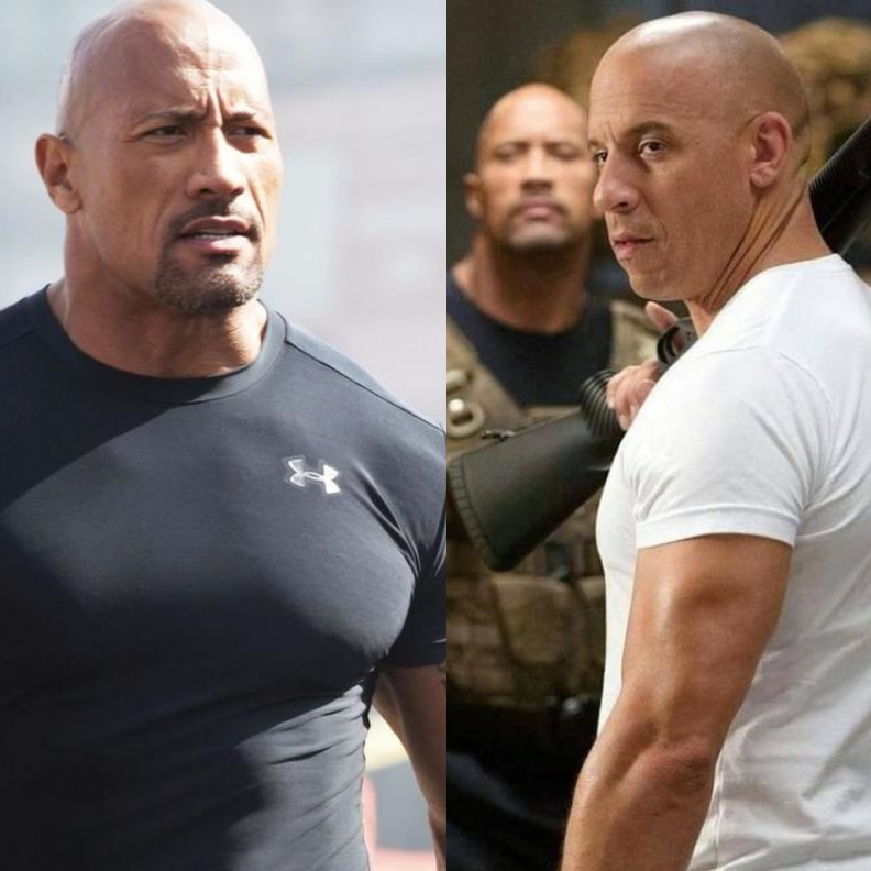 دواين جونسون وفين ديزل