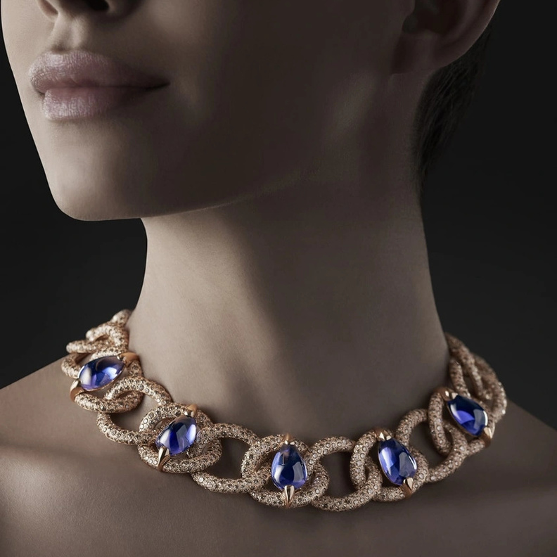 أروع المجوهرات المرصعة بالتنزانيت لشهر ديسمبر