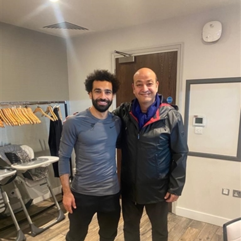 عمرو أديب ومحمد صلاح