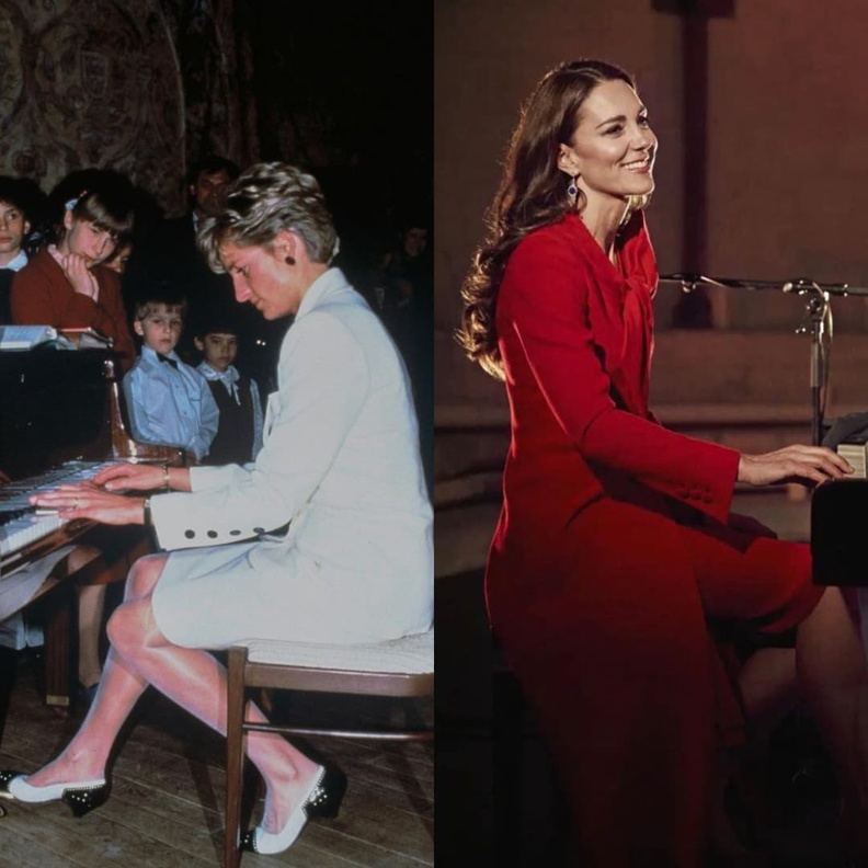 مقارنات بين كيت وديانا بعد عرض العزف بالبيانو الذي قدمته كيت في حفلها الخيري الجديد