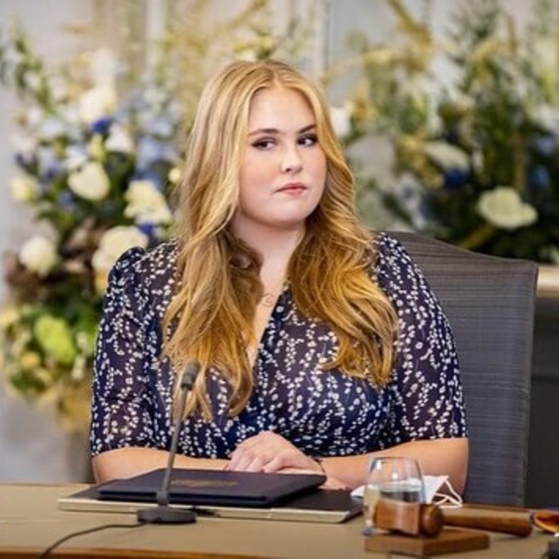 الأميرة أماليا تحضر اجتماعها الأول في مجلس الدولة الهولندية