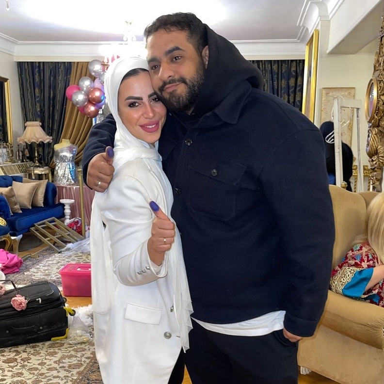 ماهيتاب المصري وزوجها 