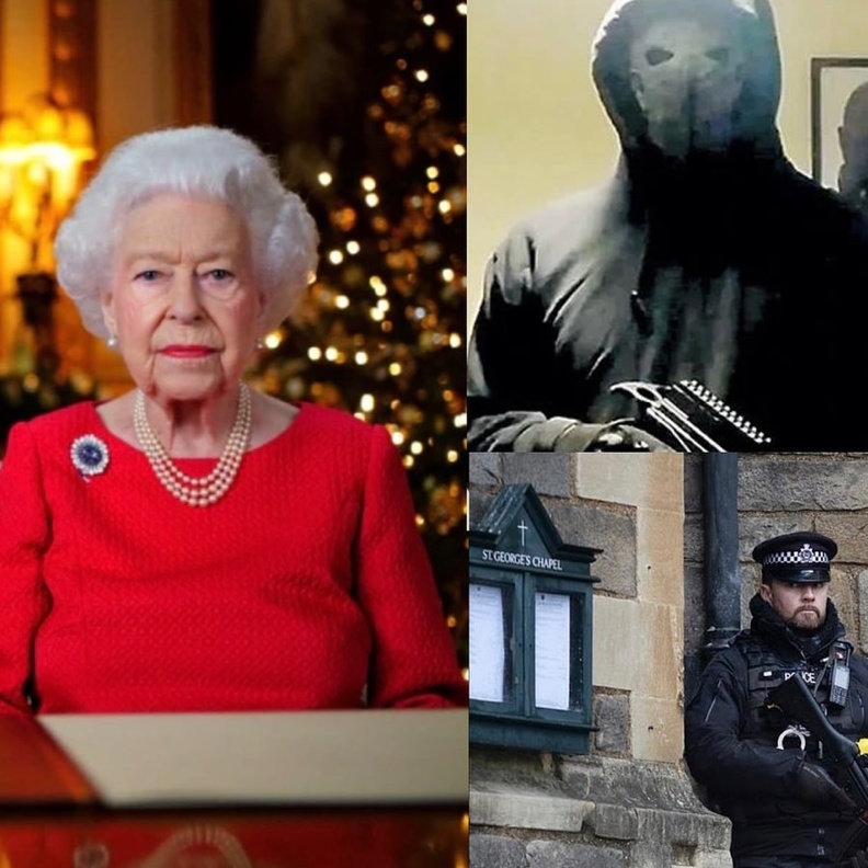 فيديو صادم للمسلح الذي حاول اغتيال ملكة بريطانيا في وندسور