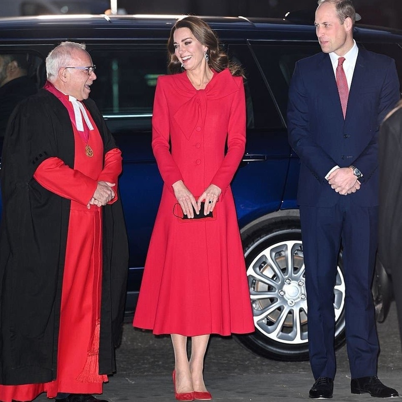  الأمير وليام وكيت ميدلتون في حفل أعياد ميلاد في كاتدرائية وستمنستر