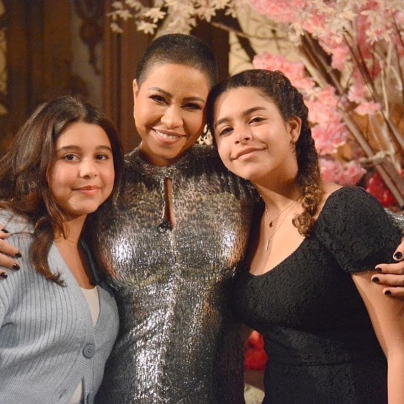 شيرين عبد الوهاب وبناتها