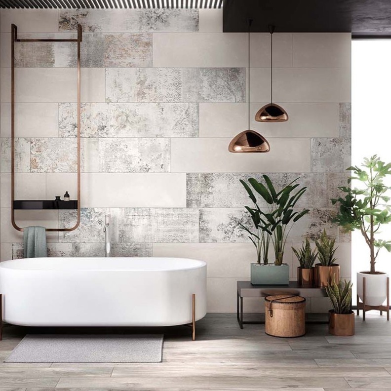 أحواض النباتات لديكورات الحمامات