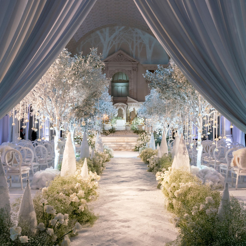 افكار رائعة لثيم زفاف شتوي فخم  (2)