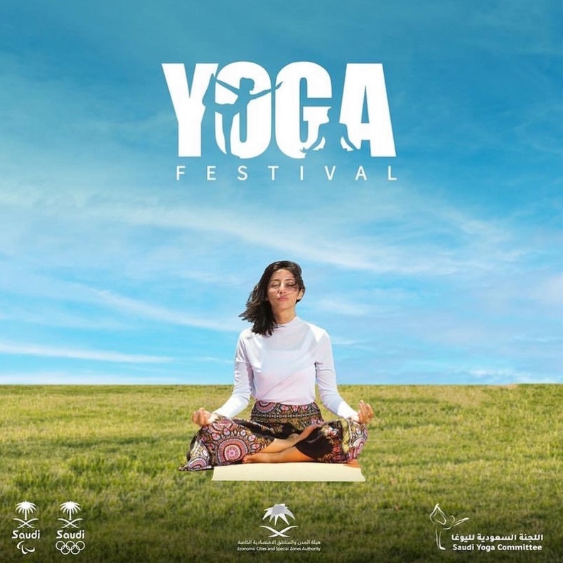 أكثر من 1000 مشارك ومشاركة في مهرجان اليوغا الأول في المملكة