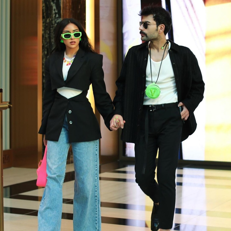 بدأت علاقة الثنائي بعد تشاركهما بأعمال فنية- انستغرام الفنانة