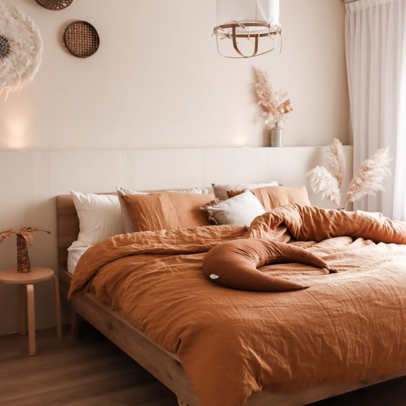 جمال الدرجات الترابية في غرف النوم