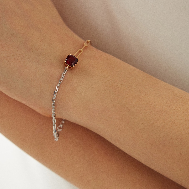 مجوهرات الغارنيت حجر شهر يناير لهدايا مولودات الشهر