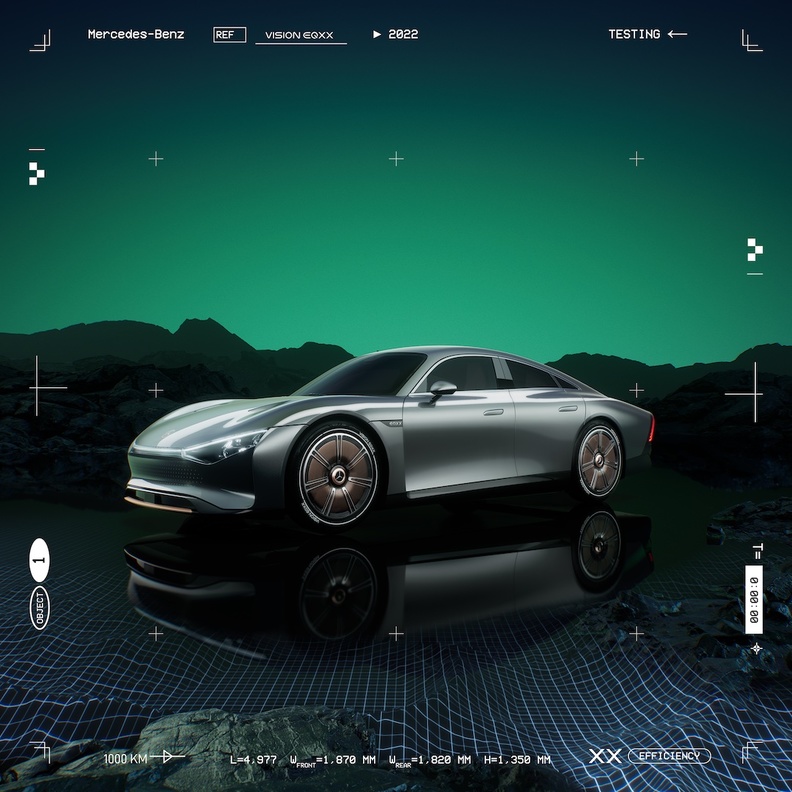 مرسيدس تكشف عن سيارة Vision EQXX الاختبارية