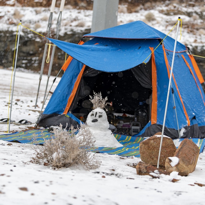 أجمل المجسمات من الثلوج في تبوك - المصدر روح السعودية