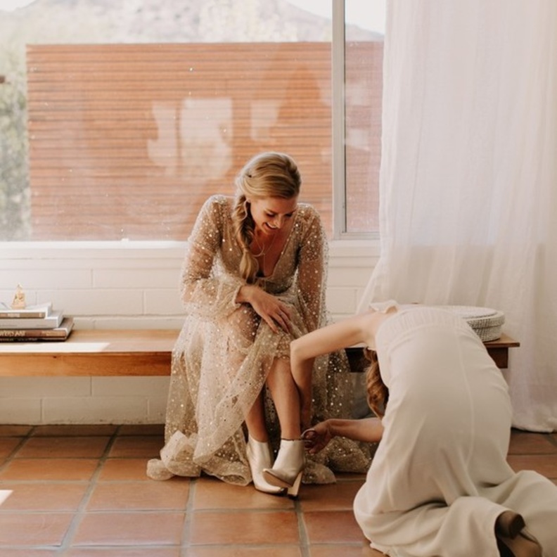 أفكار رائعة لأحذية الزفاف البوهيمية للعروس العصرية