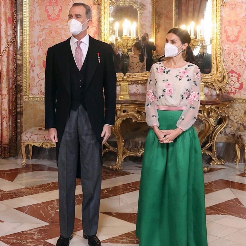 ملك وملكة إسبانيا يستضيفان حفلا لممثلي البعثات الدبلوماسية 