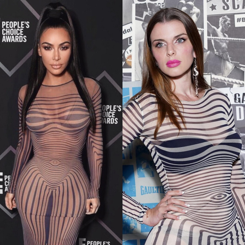 جوليا فوكس وكيم كارداشيان