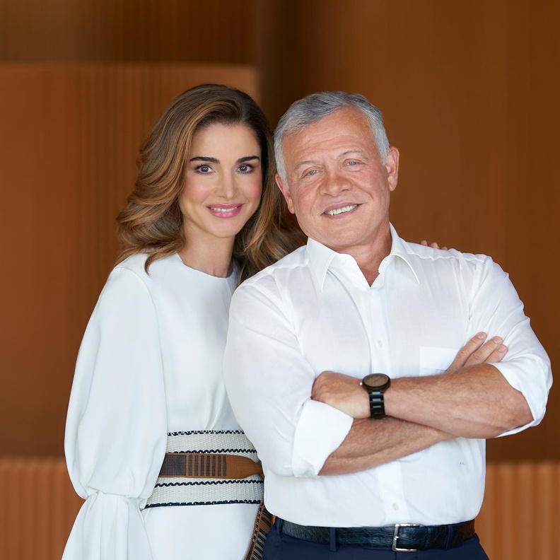 الملكة رانيا والملك عبد الله