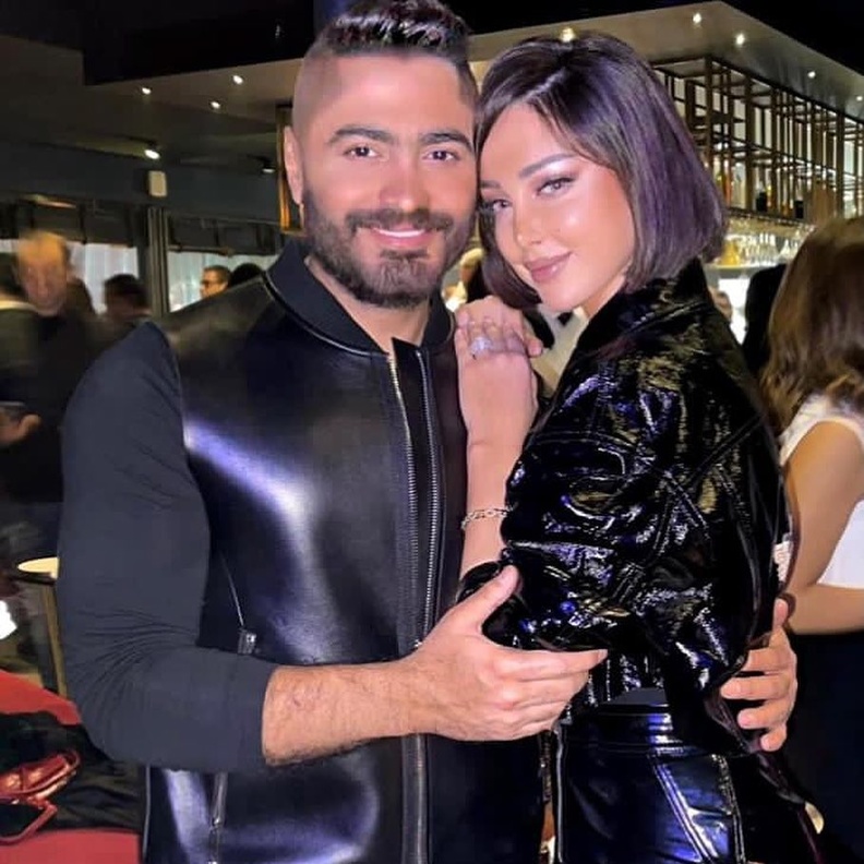 تامر حسني وبسمة بوسيل