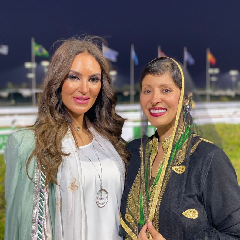 الأميرة نورة الفيصل ومصممة المجوهرات خلود عرب