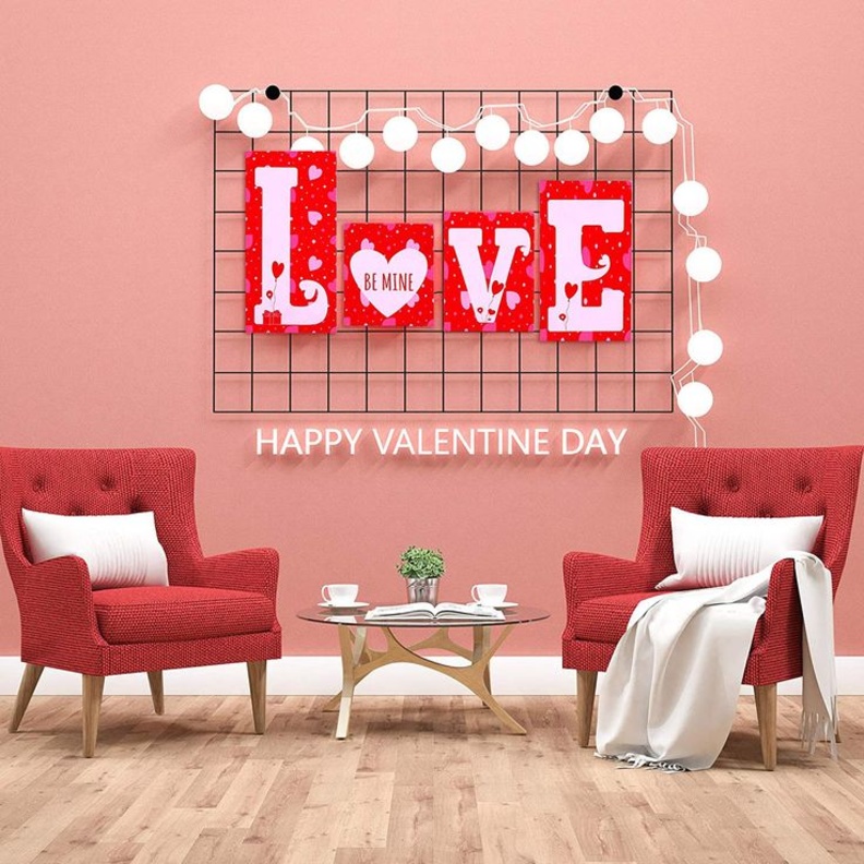 ديكور باللون الأحمر الجذاب