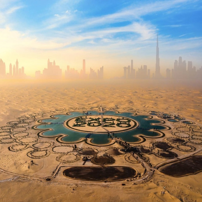 سحر الطبيعة في بحيرة إكسبو 2020- المصدر @Um_Reema7