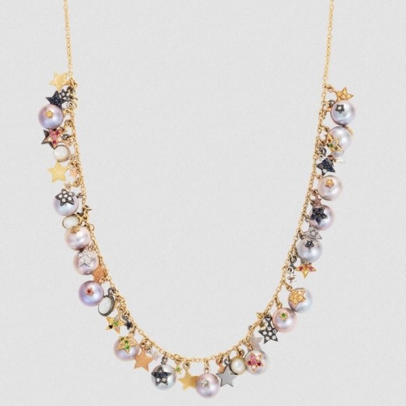 عقد ذهب ولؤلؤ Superstellar Multi Star من Carolina Bucci