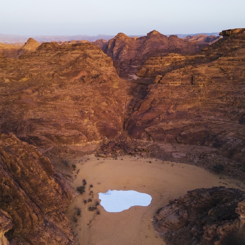 عمل الفنان عبدالله العثمان - المصدر الهيئة الملكية لمحافظة العلا