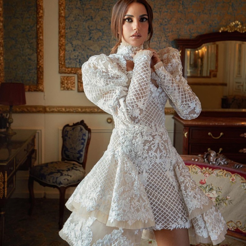 فساتين خطوبة قصيرة انستقرام@dorra_zarrouk