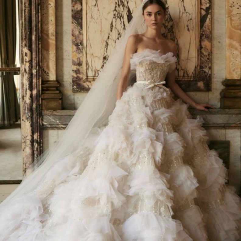 فساتين زفاف مطرزة@eliesaab