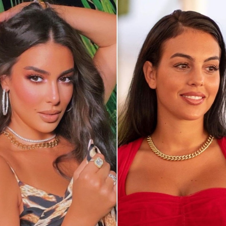 قلادة ياسمين صبري وجورجينا رودريغيز   