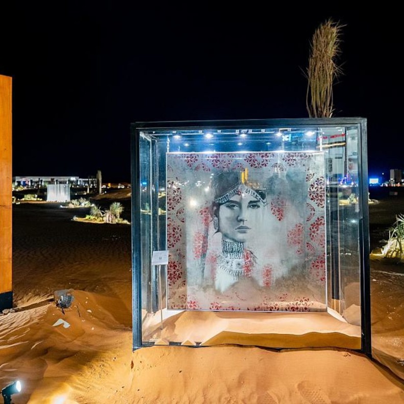 لوحات فنية بديعة مع جداريات أوايسس