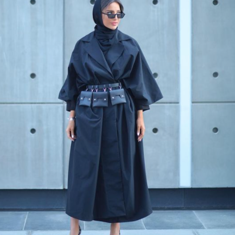 اطلالات شبابية للمحجبات باللون الاسود من فاطمة حسام