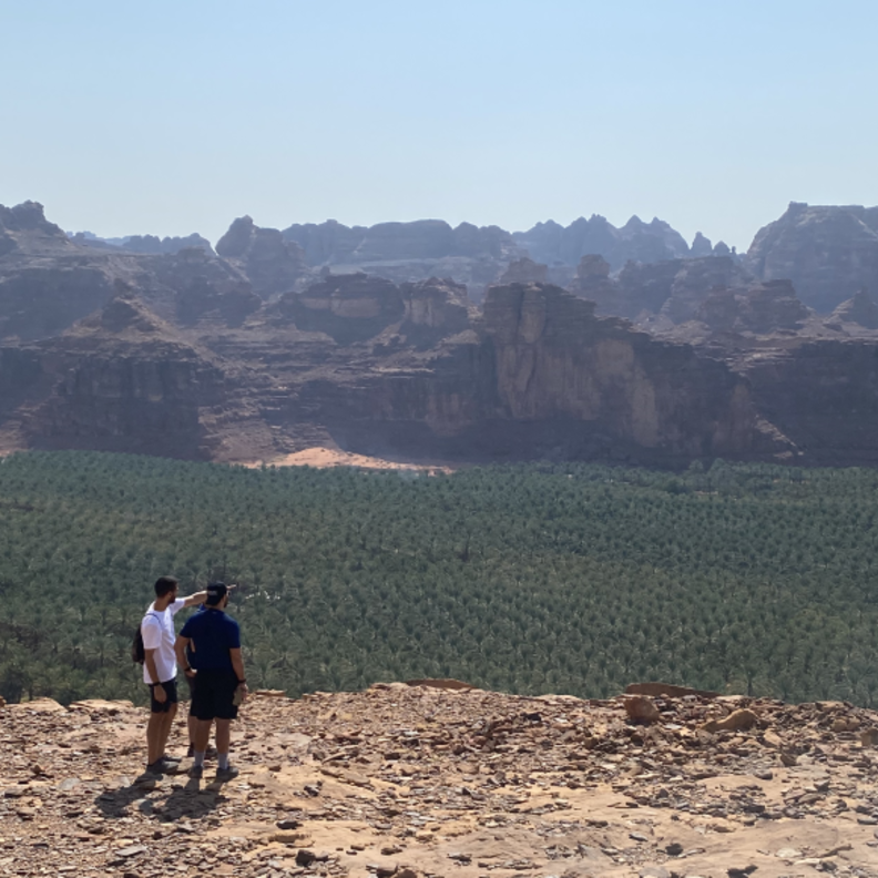 منظر ساحر في مسار إطلالة واحة العلا - المصدر استكشف العلا 