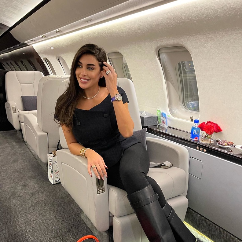 ياسمين صبري خلال سفرتها إلى نيويورك