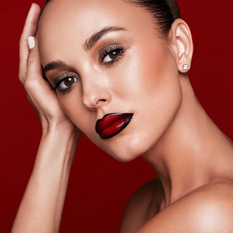 مكياج عصري ليوم الحب من حساب خبير التجميل بوب على إنستغرام