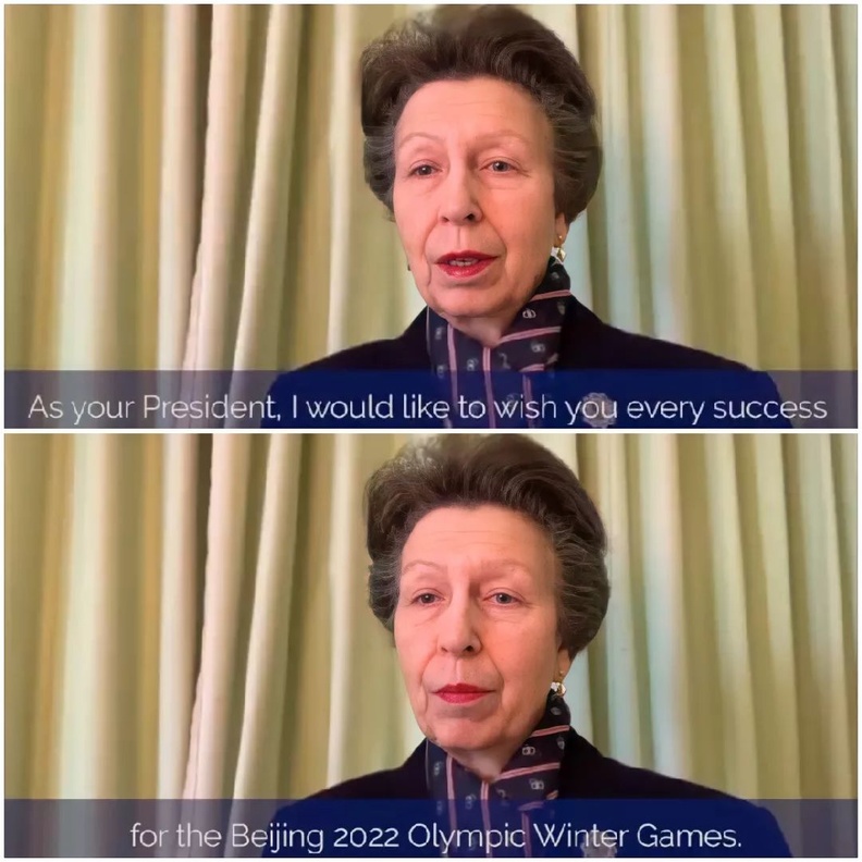 الأميرة آن توجه رسالة للبعثة الأوليمبية البريطانية