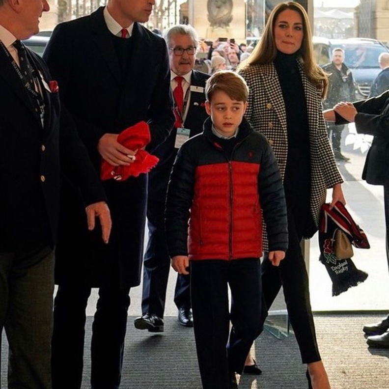 دوق ودوقة كامبريدج يحضران مباراة ركبي في استاد تويكنهام