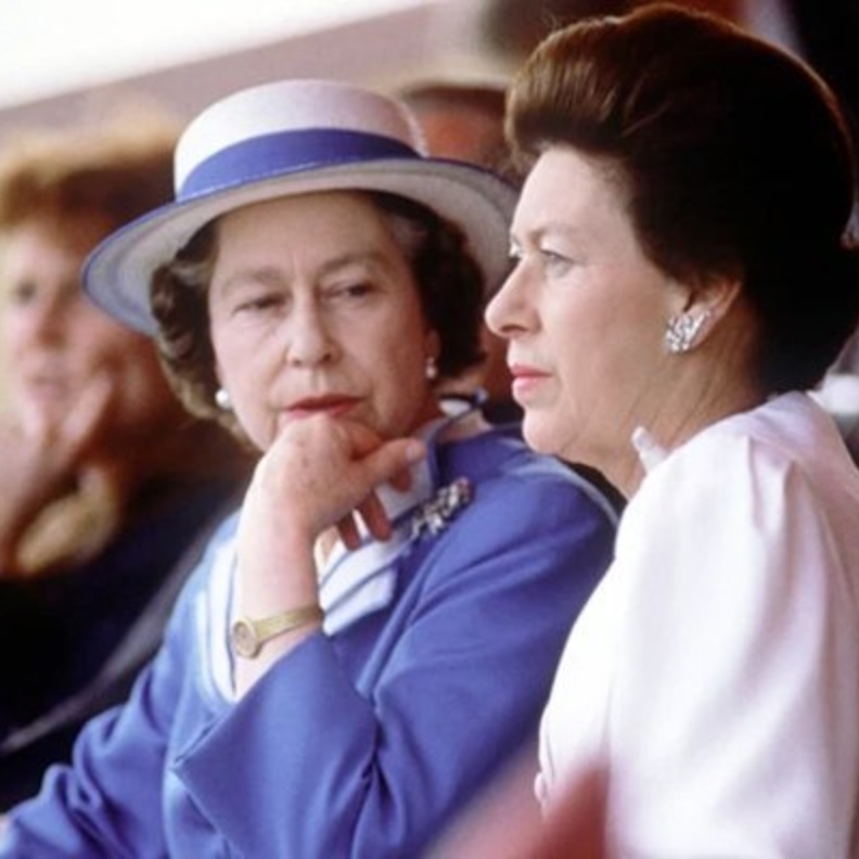 ملكة بريطانيا والأميرة مارغريت
