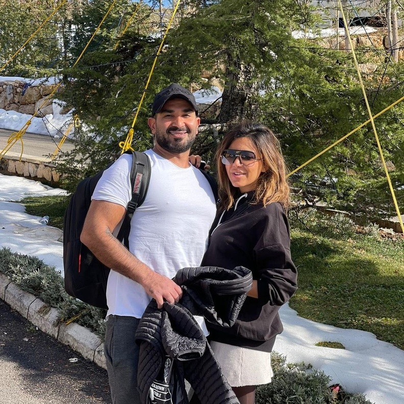 أحمد سعد وزوجته