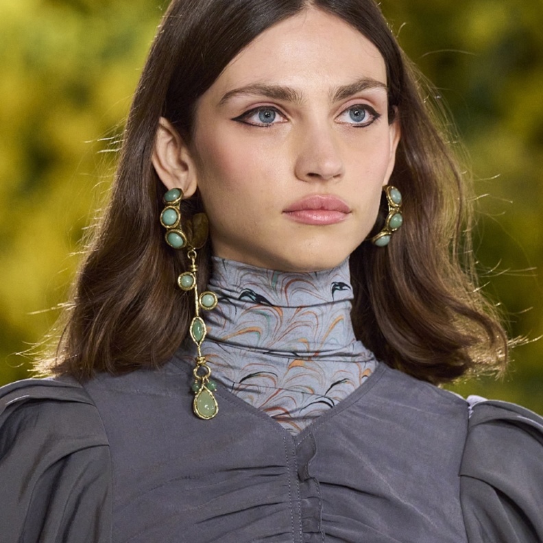 رسمات آيلاينر موضة شتاء 2022 بخطوط مترابطة من Ulla Johnson