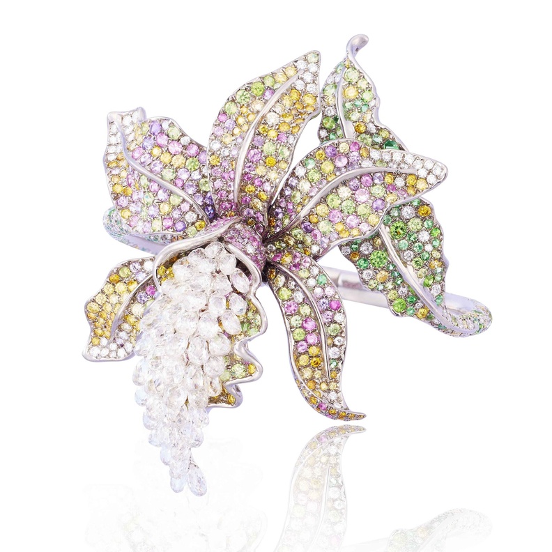 اسوارة Enchanted Orchid Bangle من آنا هو  Anna Hu