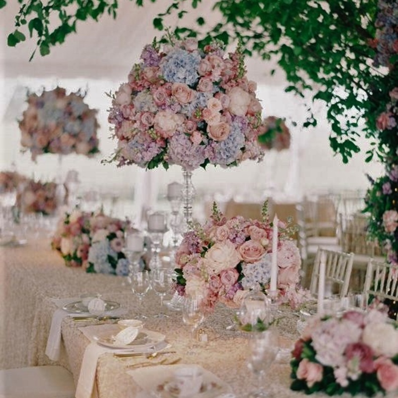 ثيم زفاف مميز بنعومة ألوان الباستيل لعروس الربيع