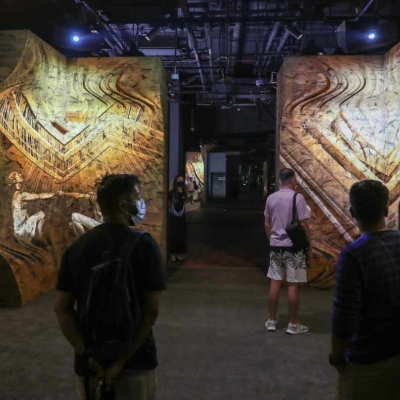 جناح لاتفيا في إكسبو 2020 دبي.. تجربة مشوقة وهمسات من وحي الطبيعة - المصدر وام 