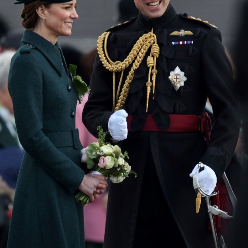 الأمير ويليام وكيت ميدلتون يحضران موكب يوم القديس باتريك 