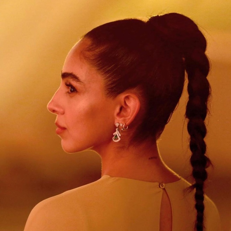 تسريحات شعر سلمى ابو ضيف المميزة - من صفحتها على انستغرام