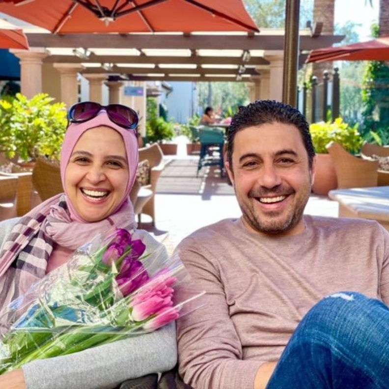 حنان ترك وزوجها 