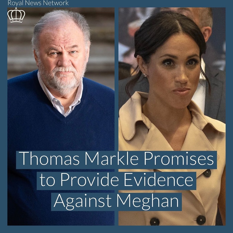 والد ميغان ماركل يعلن عن استعداده للشهادة ضدها أمام المحكمة