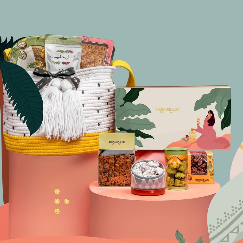 تعاون مميز بين الفنانة ايثار بالخير مع نقوة لتصميم نقصة رمضان