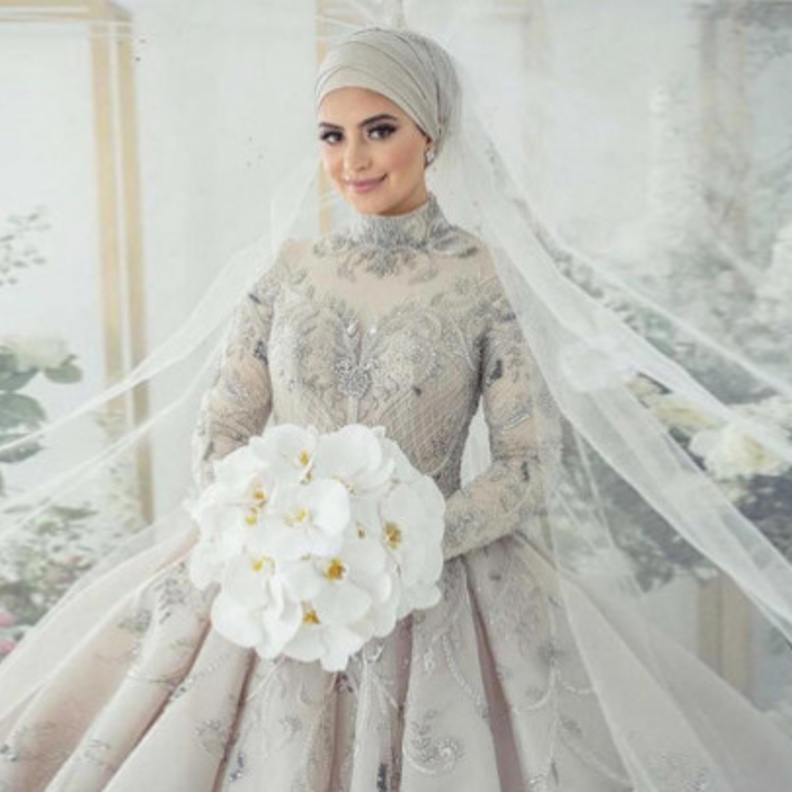 أفكار رائعة لطرح زفاف العروس المحجبة